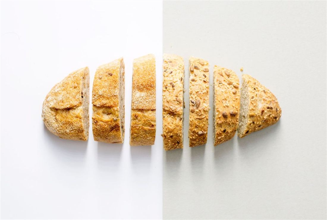 Freshly baked sliced bread